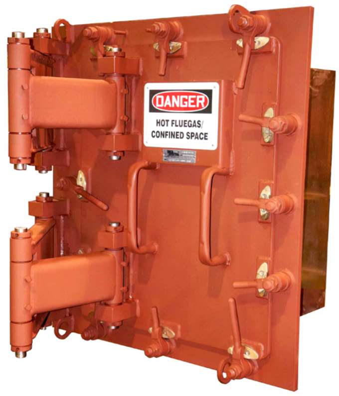 Boiler access doors and view ports